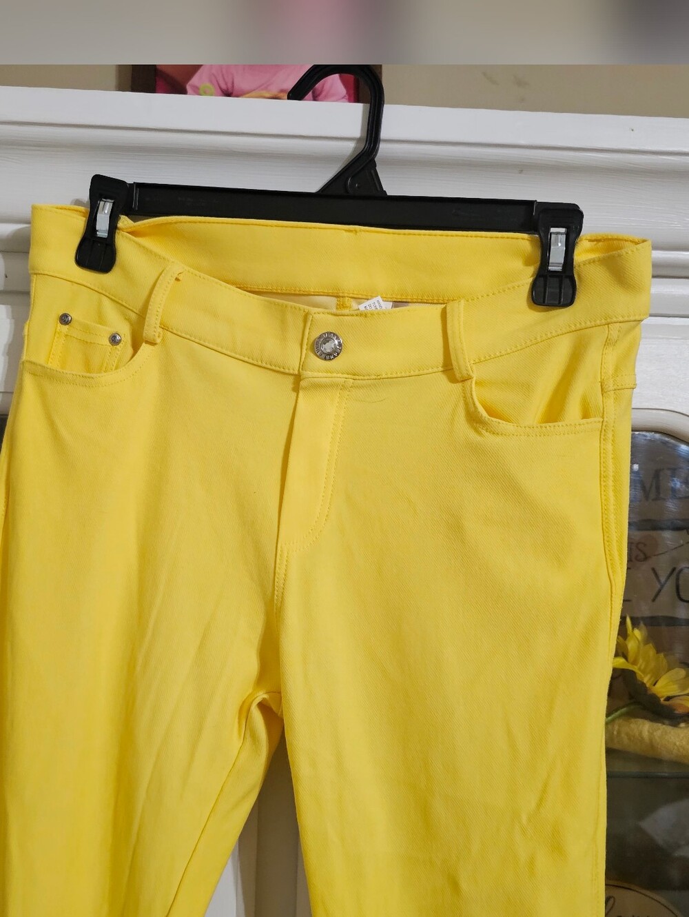 Yelete Bright Yellow Ankle Jeans - Picture 4 of 5